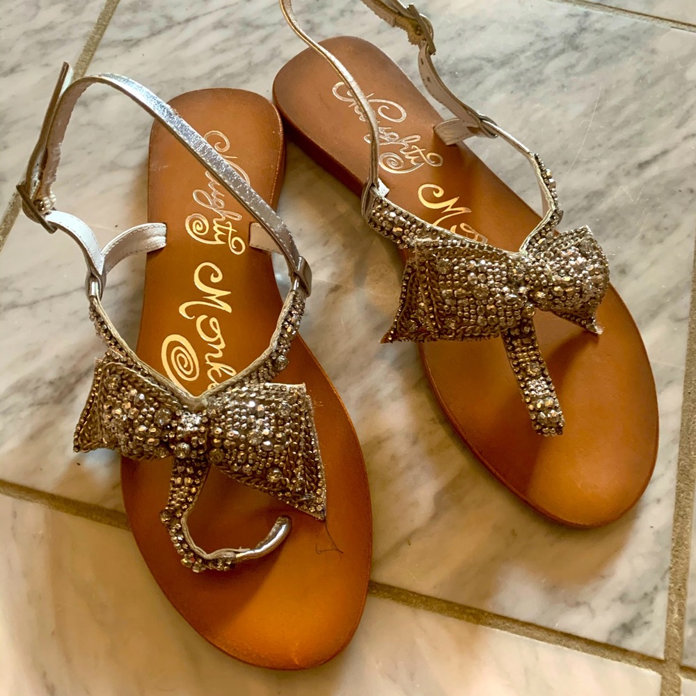 Naughty monkey size 8 brand new jewelled sandals